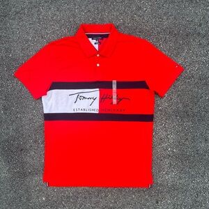 Mens extra large Tommy Hilfiger quarter button up